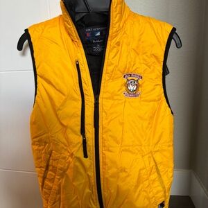 Port Authority Puffy Jack Russel Brewery Vest and Tee Shirt